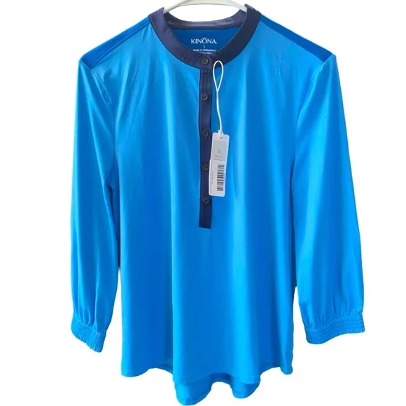 NWT Kinona Swing Easy 3/4 Sleeve Golf Top - Picture 4 of 8